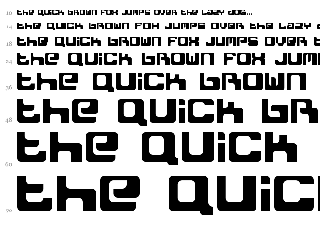 Freak font waterfall